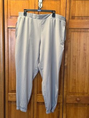 RBX Ladies Light Gray Elastic-Waist Jogger Pants NWOT size Xxl